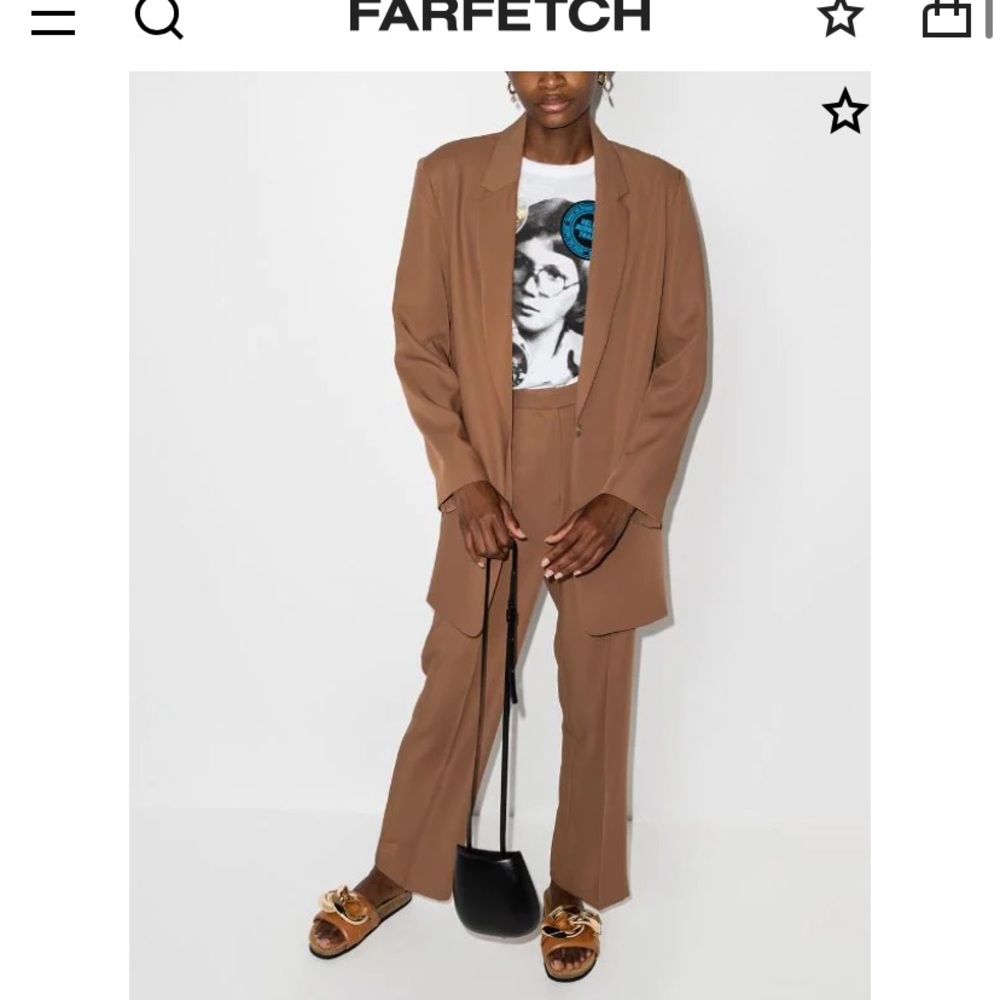 Frankie Shop Isla Single-Button Blazer